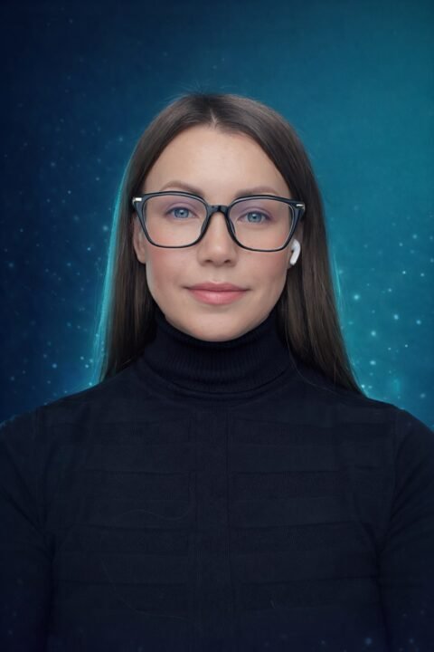 Portrait of Viktoriia Didur, founder of ViMaxus agency.